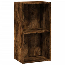 Boekenkast 40x30x77 cm bewerkt hout gerookt eikenkleurig