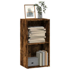 Bookcase 40x30x77 cm engineered wood smoked oak effect