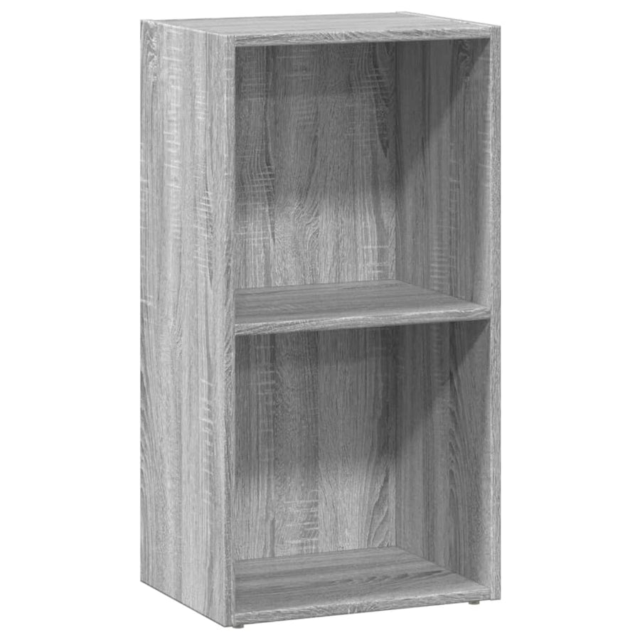 Boekenkast 40x30x77 cm bewerkt hout grijs sonoma eikenkleurig