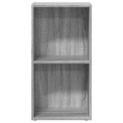 Boekenkast 40x30x77 cm bewerkt hout grijs sonoma eikenkleurig