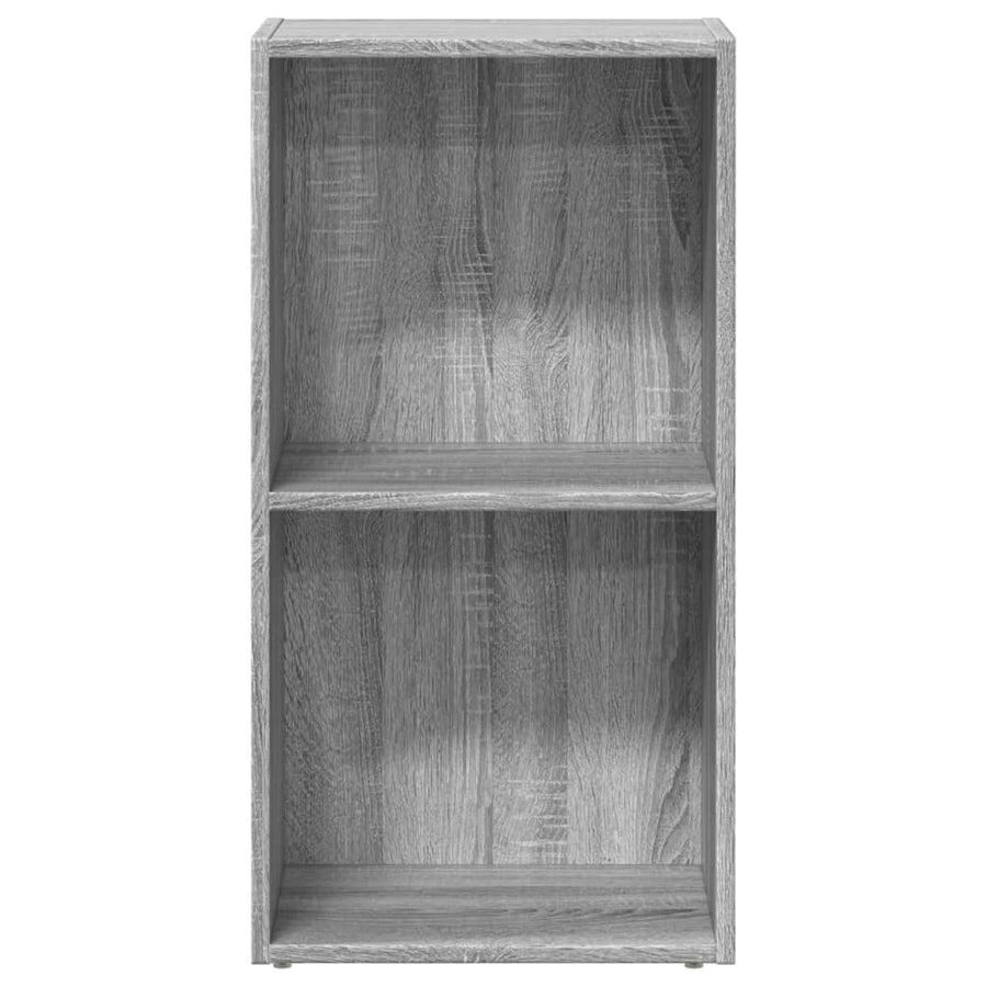 Boekenkast 40x30x77 cm bewerkt hout grijs sonoma eikenkleurig