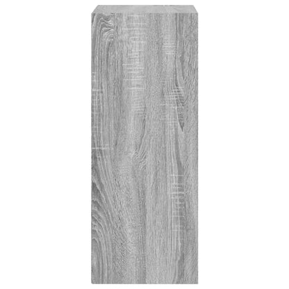 Boekenkast 40x30x77 cm bewerkt hout grijs sonoma eikenkleurig