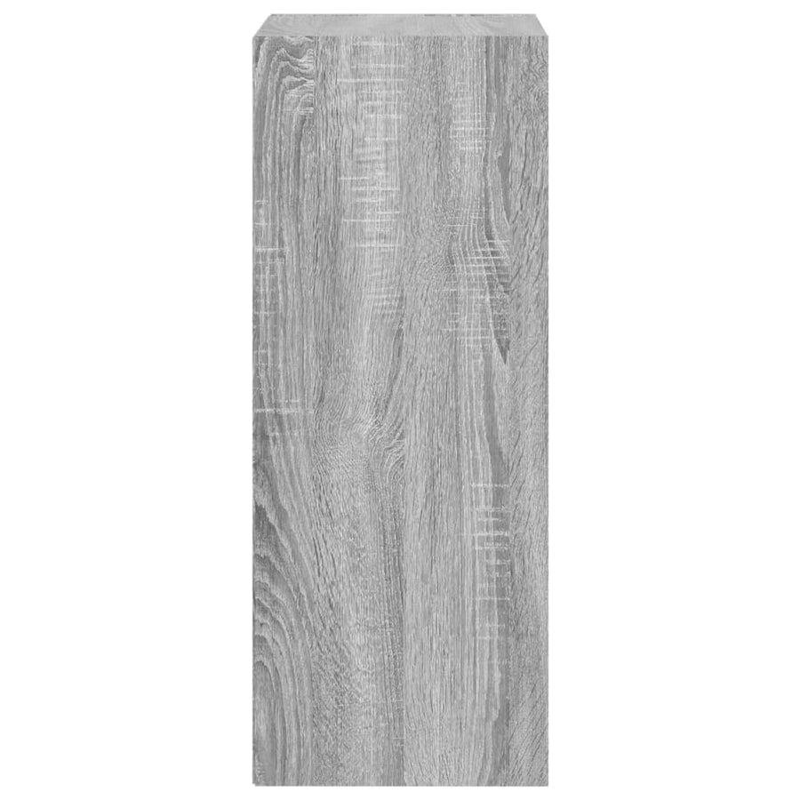 Boekenkast 40x30x77 cm bewerkt hout grijs sonoma eikenkleurig