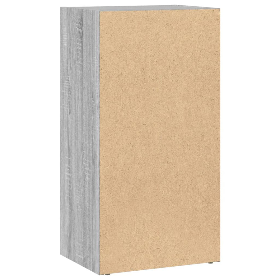 Boekenkast 40x30x77 cm bewerkt hout grijs sonoma eikenkleurig