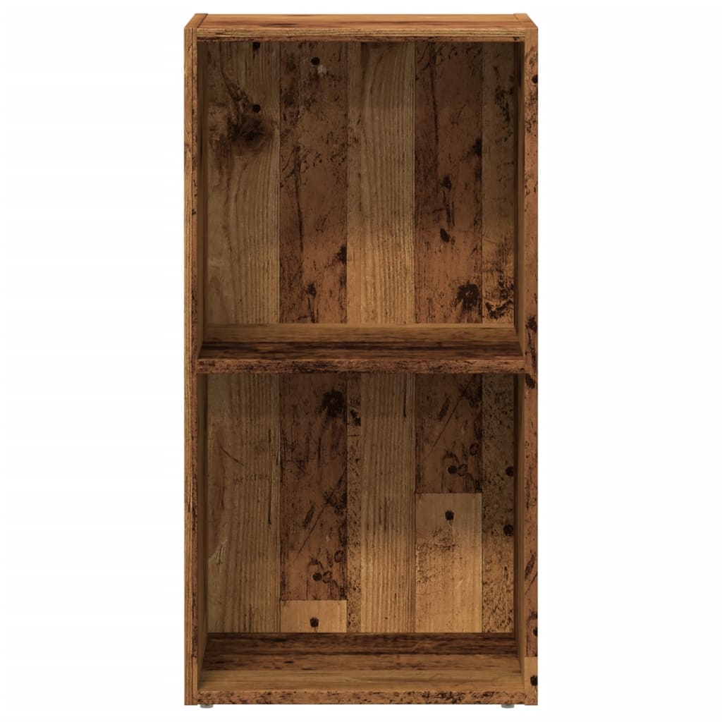 Boekenkast 40x30x77 cm bewerkt hout oud houtkleurig