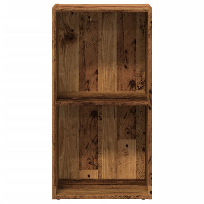 Boekenkast 40x30x77 cm bewerkt hout oud houtkleurig