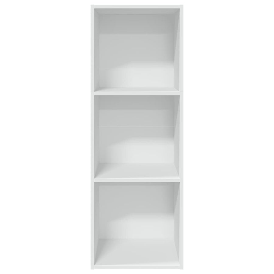 Boekenkast 40x30x114 cm bewerkt hout wit