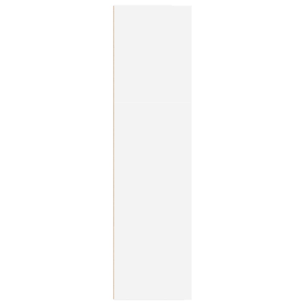 Boekenkast 40x30x114 cm bewerkt hout wit