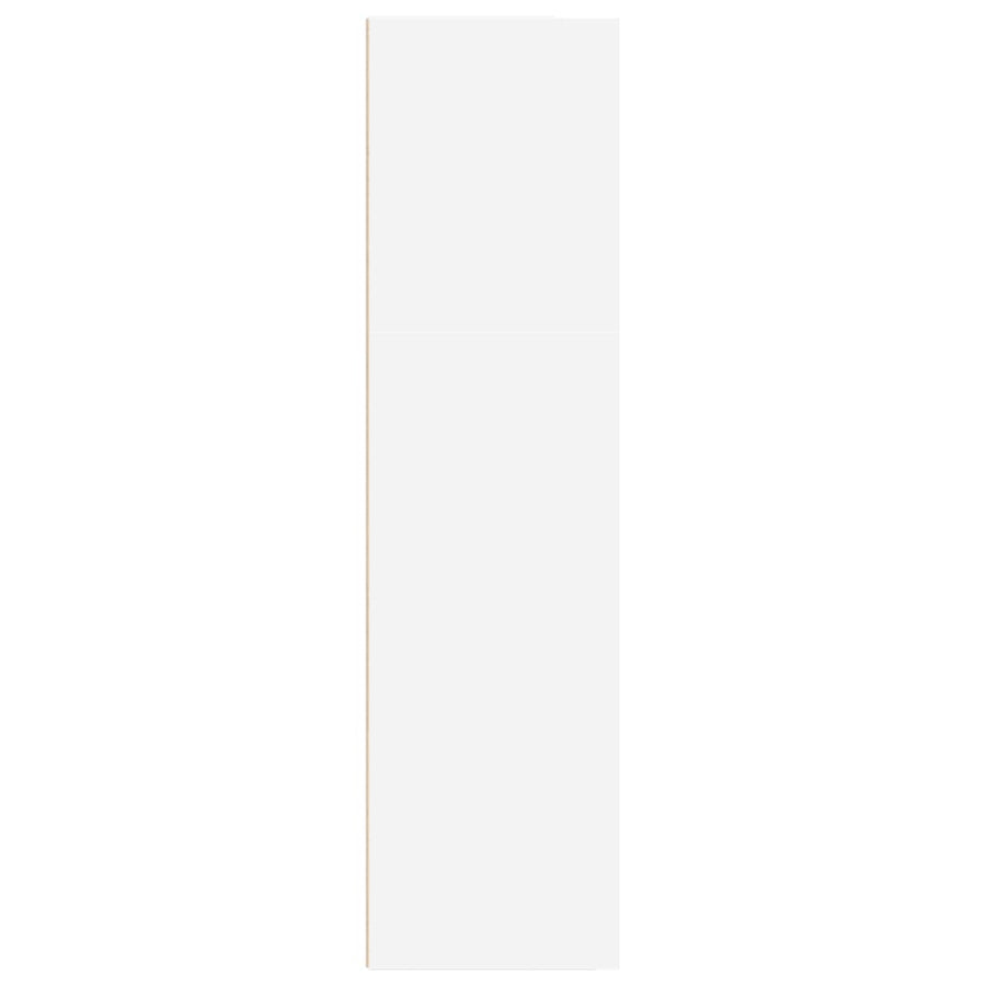 Boekenkast 40x30x114 cm bewerkt hout wit