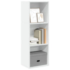 Bookcase 40x30x114 cm engineered wood white
