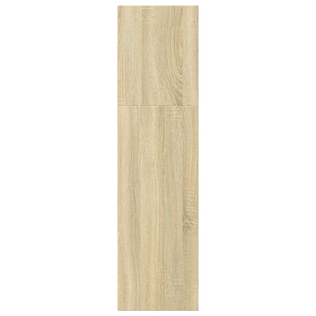 Boekenkast 40x30x114 cm bewerkt hout sonoma eikenkleurig
