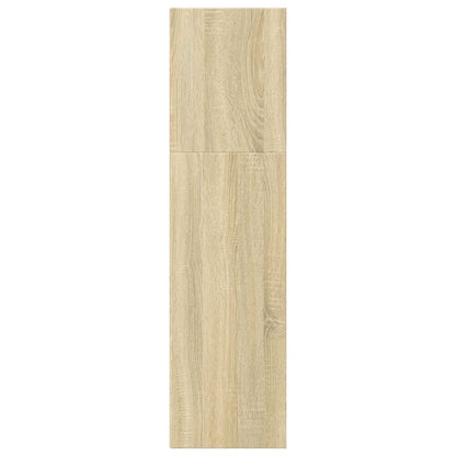 Boekenkast 40x30x114 cm bewerkt hout sonoma eikenkleurig