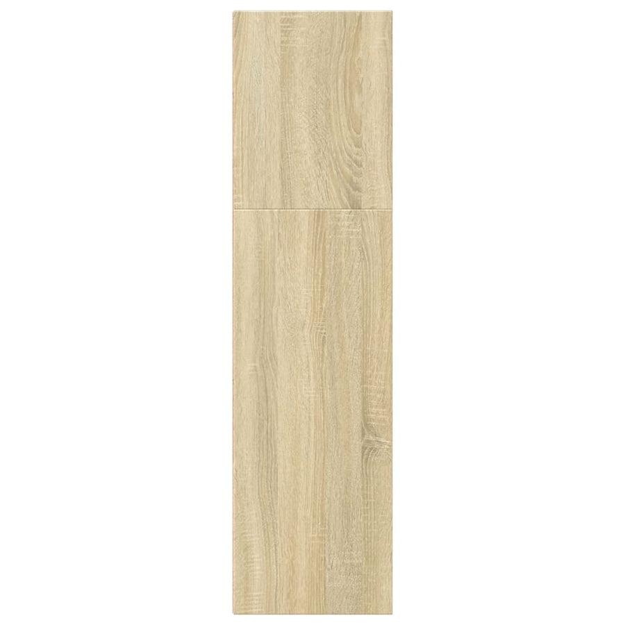 Boekenkast 40x30x114 cm bewerkt hout sonoma eikenkleurig