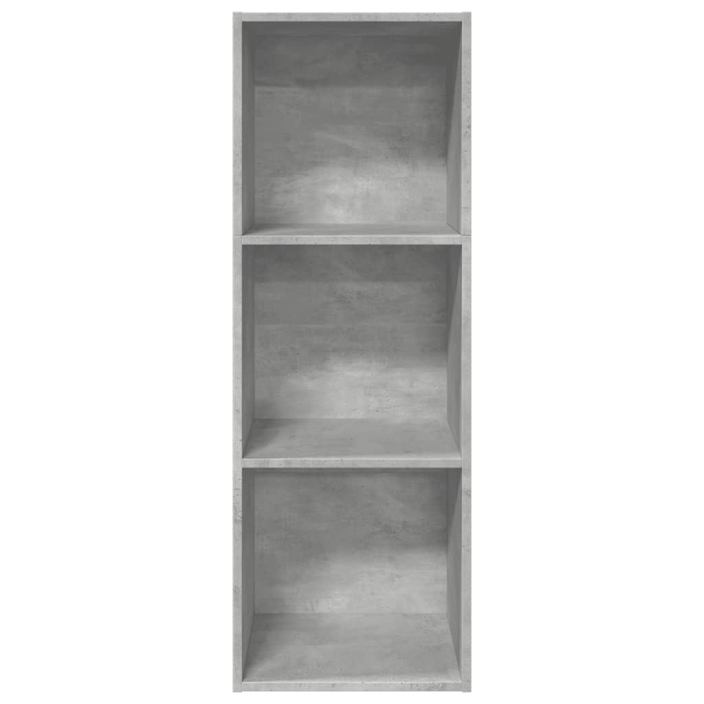 Boekenkast 40x30x114 cm bewerkt hout betongrijs
