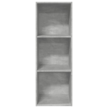 Boekenkast 40x30x114 cm bewerkt hout betongrijs