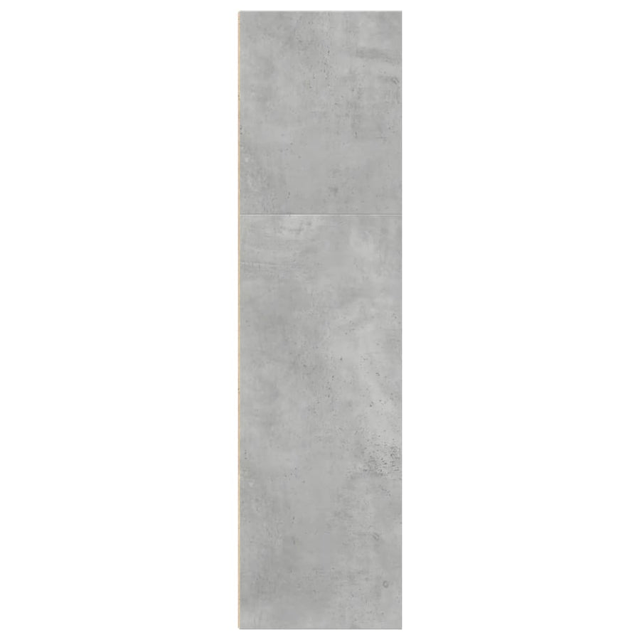Boekenkast 40x30x114 cm bewerkt hout betongrijs