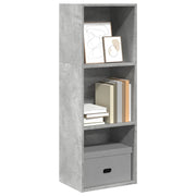 Boekenkast 40x30x114 cm bewerkt hout betongrijs