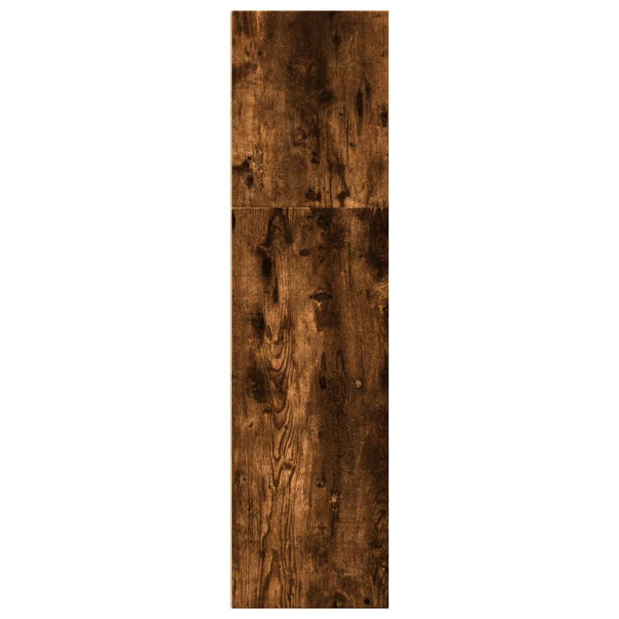 Boekenkast 40x30x114 cm bewerkt hout gerookt eikenkleurig
