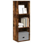 Boekenkast 40x30x114 cm bewerkt hout gerookt eiken