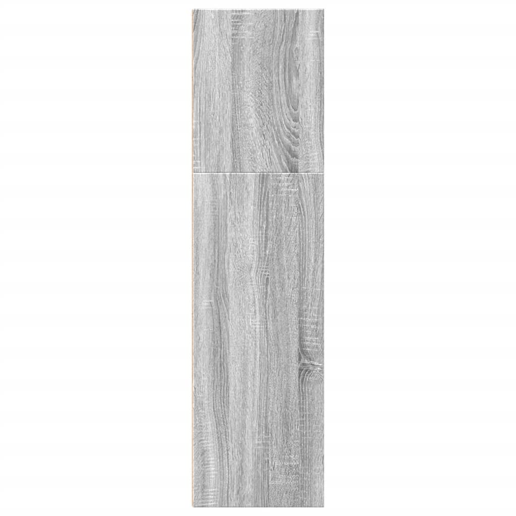 Boekenkast 40x30x114 cm bewerkt hout grijs sonoma eikenkleurig