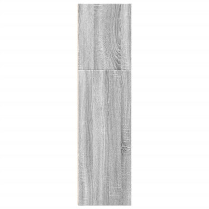 Boekenkast 40x30x114 cm bewerkt hout grijs sonoma eikenkleurig