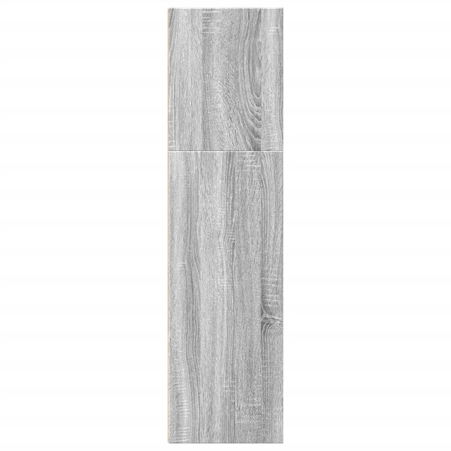 Boekenkast 40x30x114 cm bewerkt hout grijs sonoma eikenkleurig