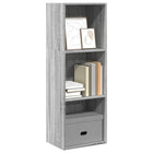Boekenkast 40x30x114 cm grijs sonoma eiken bewerkt hout
