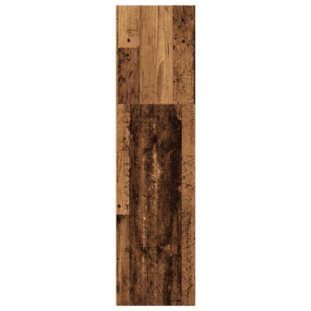 Boekenkast 40x30x114 cm bewerkt hout oud houtkleurig
