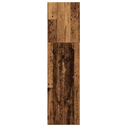 Boekenkast 40x30x114 cm bewerkt hout oud houtkleurig