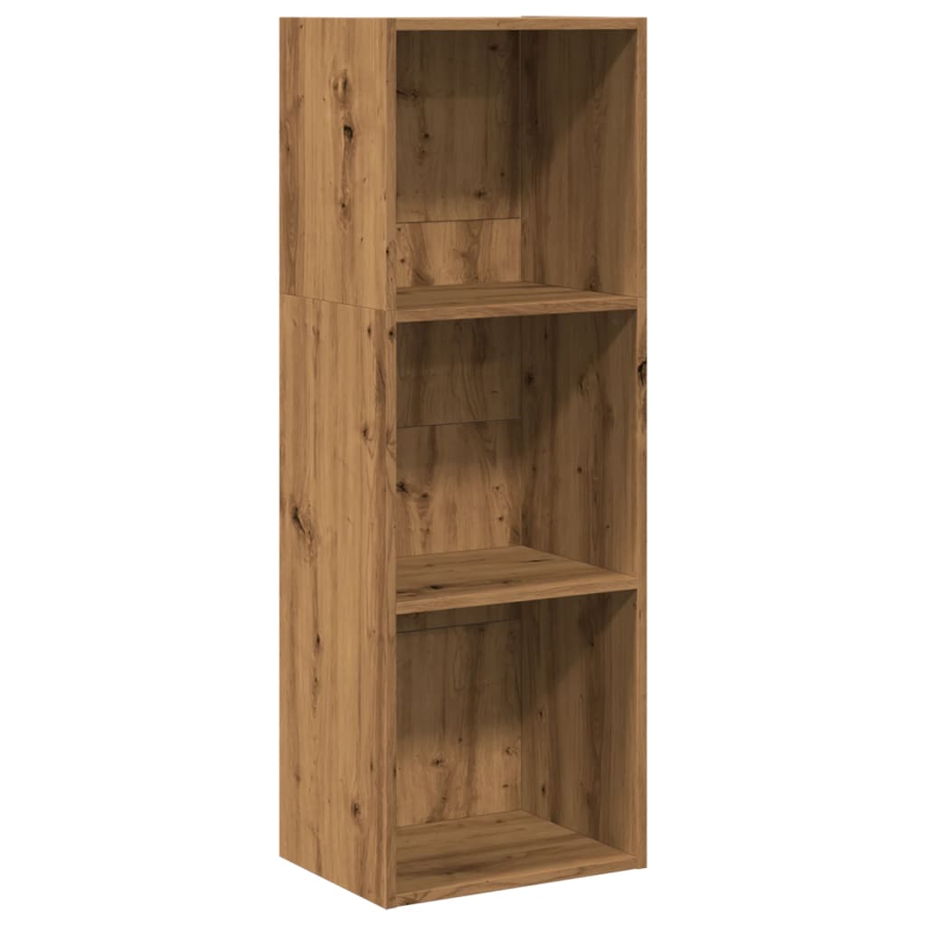 Boekenkast 40X30X Bewerkt Hout Artisanaal Eikenkleurig Artisian Oak 40 cm 114 cm
