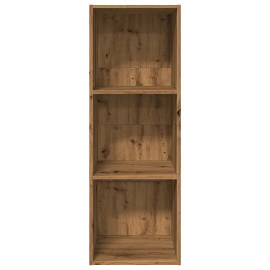 Boekenkast 40X30X Bewerkt Hout Artisanaal Eikenkleurig Artisian Oak 40 cm 114 cm