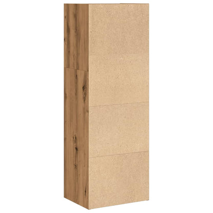Boekenkast 40X30X Bewerkt Hout Artisanaal Eikenkleurig Artisian Oak 40 cm 114 cm