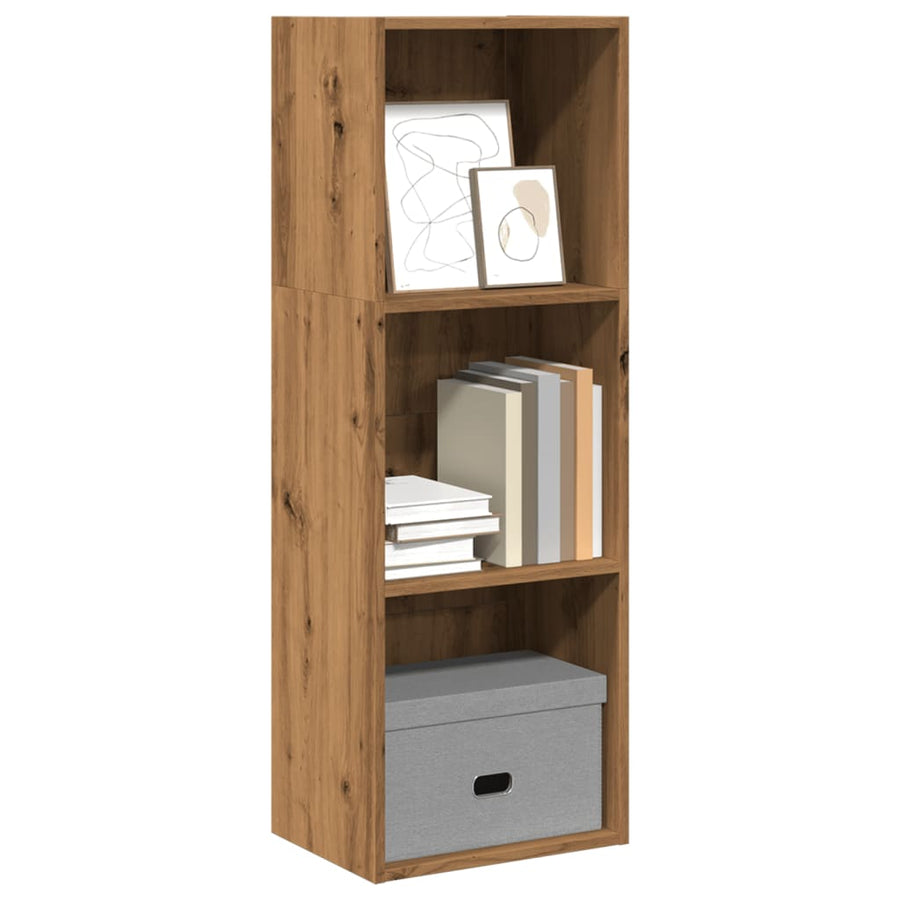 Boekenkast 40X30X Bewerkt Hout Artisanaal Eikenkleurig Artisian Oak 40 cm 114 cm