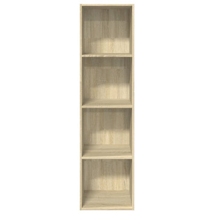 Boekenkast 40x30x152 cm bewerkt hout sonoma eikenkleurig