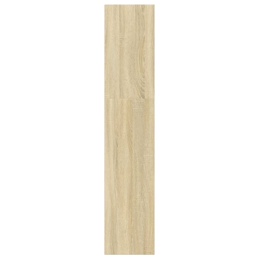 Boekenkast 40x30x152 cm bewerkt hout sonoma eikenkleurig