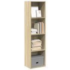 Bookcase 40x30x152 cm engineered wood Sonoma oak finish