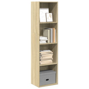 Boekenkast 40x30x152 cm bewerkt hout sonoma eiken