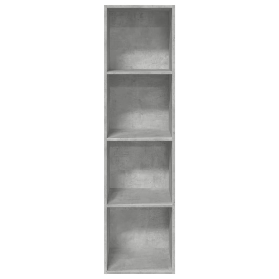 Boekenkast 40x30x152 cm bewerkt hout betongrijs