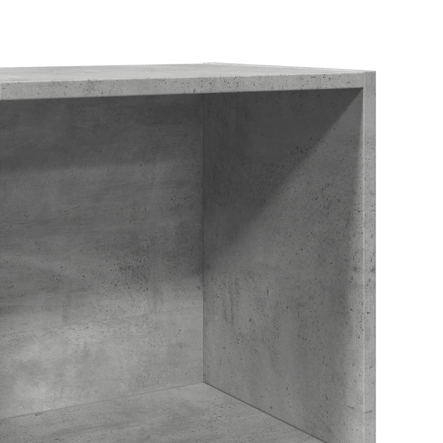Boekenkast 40x30x152 cm bewerkt hout betongrijs
