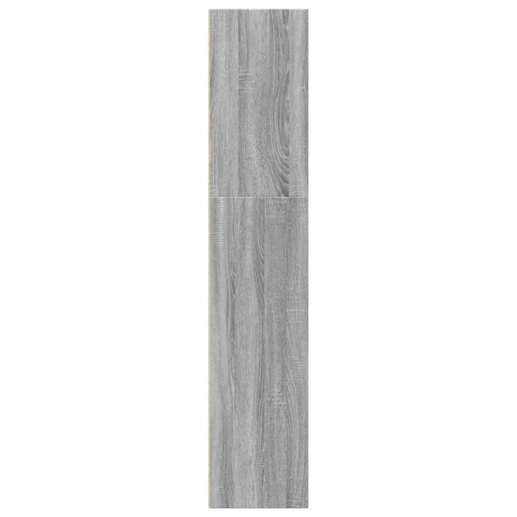 Boekenkast 40x30x152 cm bewerkt hout grijs sonoma eikenkleurig