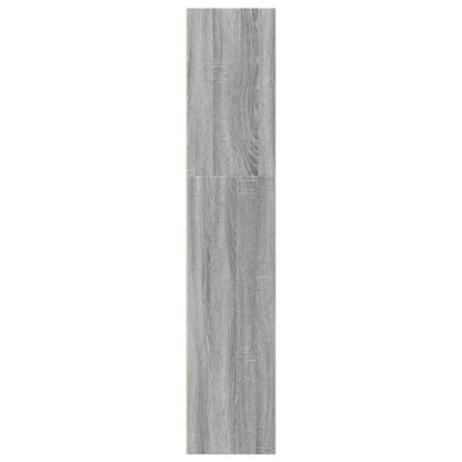Boekenkast 40x30x152 cm bewerkt hout grijs sonoma eikenkleurig