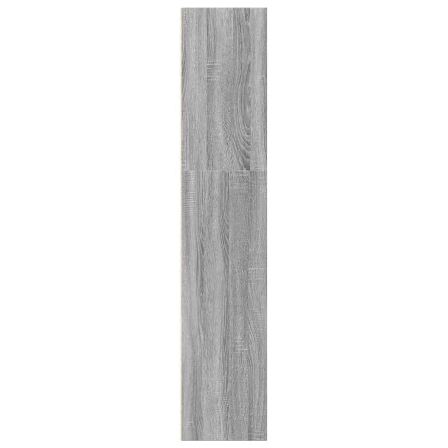 Boekenkast 40x30x152 cm bewerkt hout grijs sonoma eikenkleurig