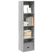 Boekenkast 40x30x152 cm grijs sonoma eiken