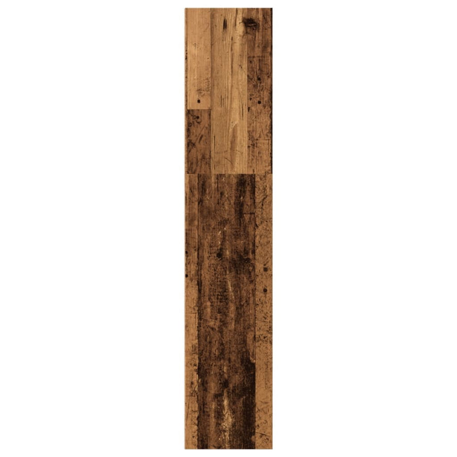 Boekenkast 40x30x152 cm bewerkt hout oud houtkleurig