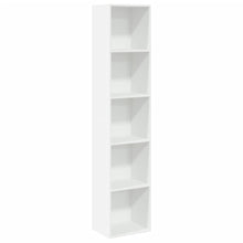 Boekenkast 40x30x189 cm bewerkt hout wit