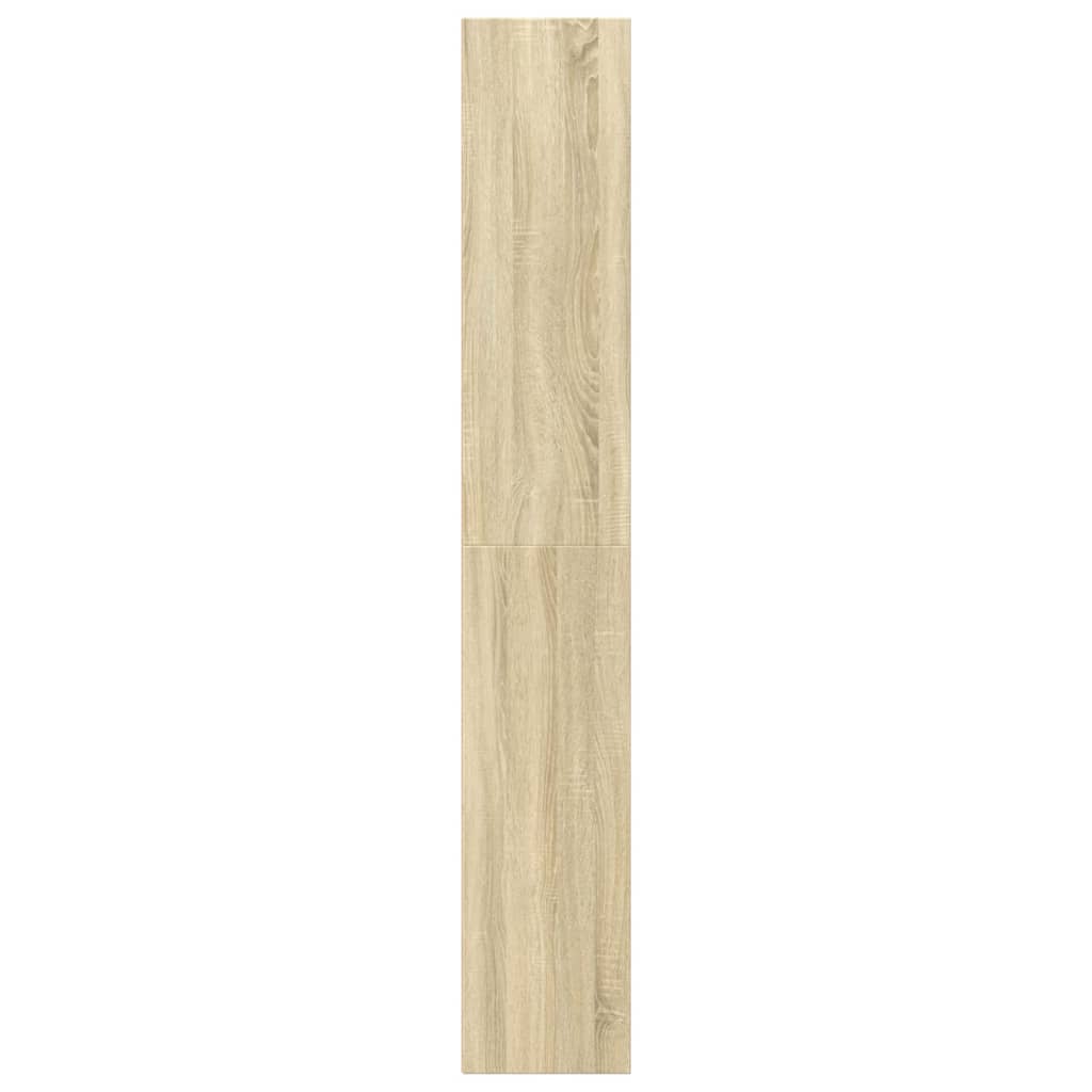 Boekenkast 40x30x189 cm bewerkt hout sonoma eikenkleurig