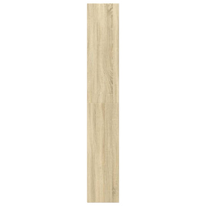Boekenkast 40x30x189 cm bewerkt hout sonoma eikenkleurig