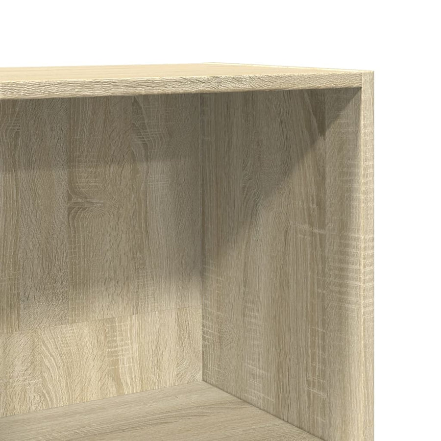 Boekenkast 40x30x189 cm bewerkt hout sonoma eikenkleurig