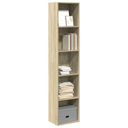 Boekenkast 40x30x189 cm bewerkt hout sonoma eiken