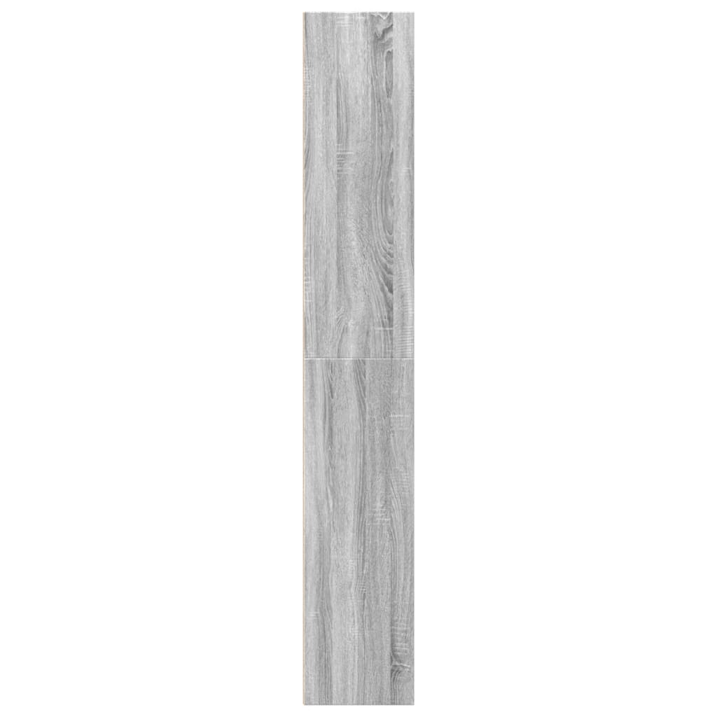 Boekenkast 40x30x189 cm bewerkt hout grijs sonoma eikenkleurig